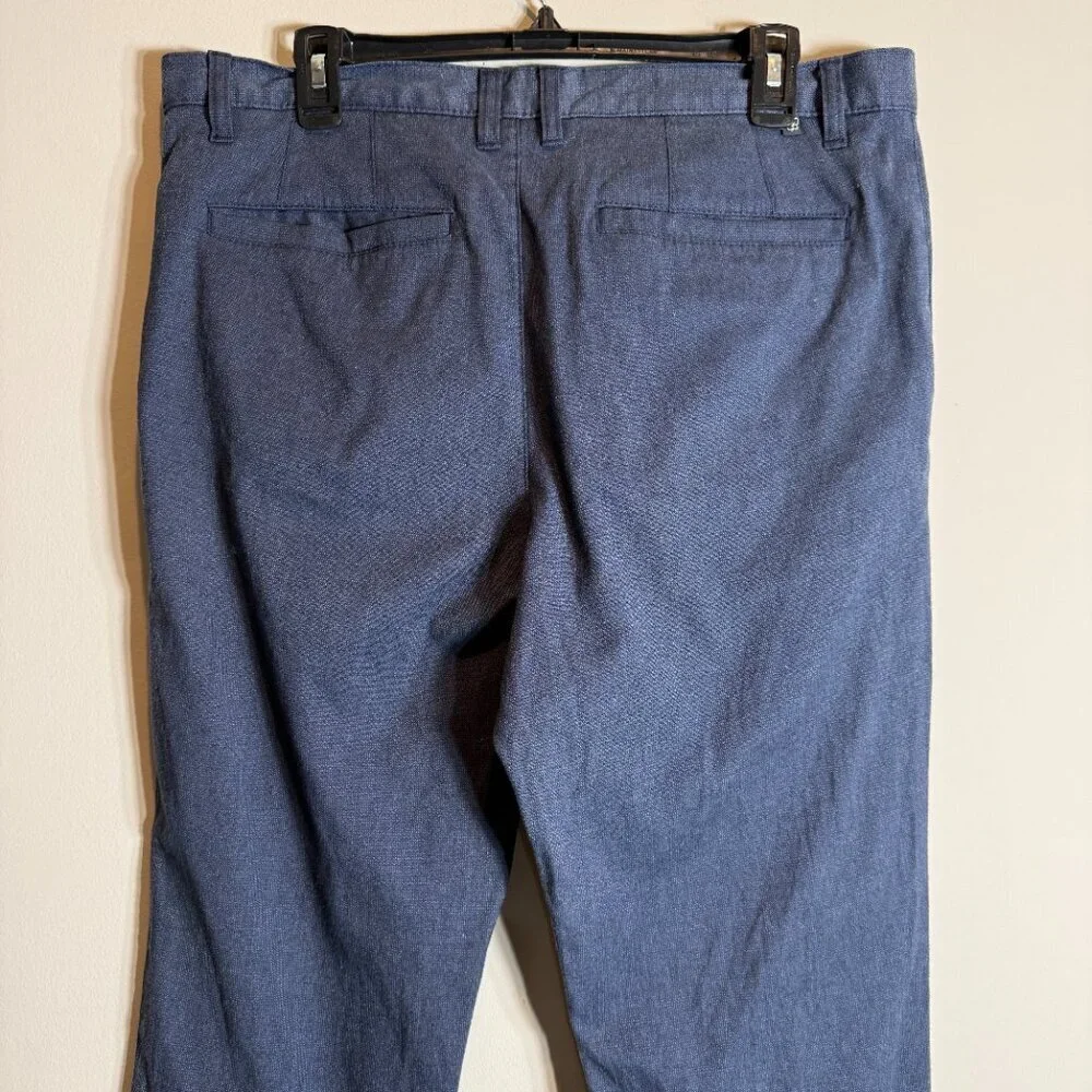 Ted Baker Chino Trouser Dress Pants Men's 34R Blue Preppy Minimalist Formal Work